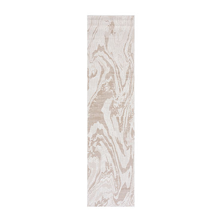 Martha Stewart Dalia Geometric Washable 26"" X 108"" Outdoor Rectangular Runner"", One Size, Beige -  Safavieh, MSRO323A-29