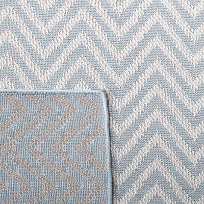 Martha Stewart Romi Chevron Washable Outdoor Rectangular Area Rug