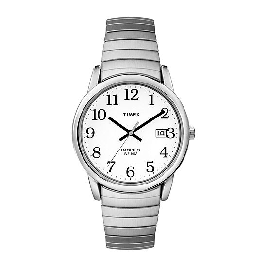 Timex® Easy Reader Mens Stainless Steel Expansion Watch T2H451