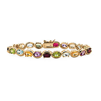 Dolce & Gabbana 18kt Yellow Gold Bracelet with Mutlicolored Fine Gemstones