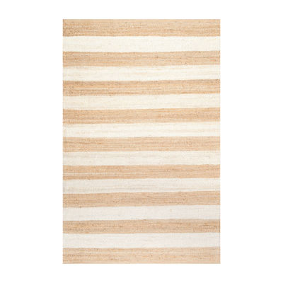 nuLoom Flatweave Alisia Stripes Jute Rug