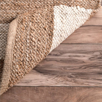 nuLoom Flatweave Alisia Stripes Jute Rug