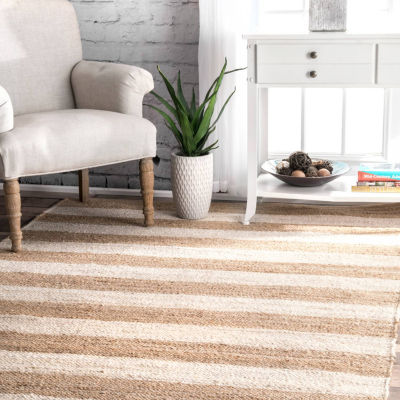 nuLoom Flatweave Alisia Stripes Jute Rug