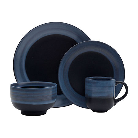 Mikasa Bryson 16-pc. Stoneware Dinnerware Set, One Size, Blue