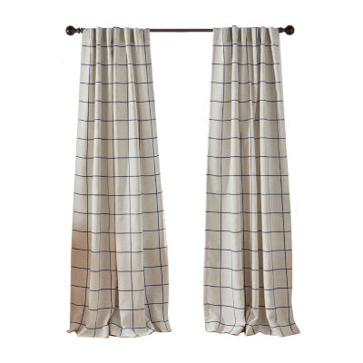 Elrene Home Fashions Brighton Rod Pocket Back Tab Energy Saving Blackout Single Curtain Panel
