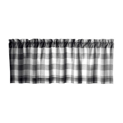 Elrene Home Fashions Farmhouse Living Buffalo Check Rod Pocket Valance