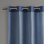 Madison Park Mission Light-Filtering Grommet Top Single Outdoor Curtain Panel