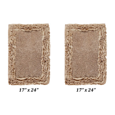 Better Trends Shaggy Border Mat Bath Rug
