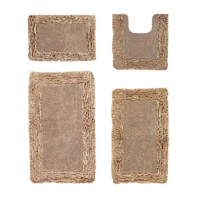 Better Trends Shaggy Border Mat Bath Rug
