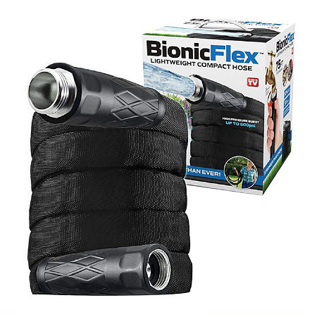 Bionic Flex Ultra Durable And Lightweight 75 Foot Garden Water Hose, One Size, Black