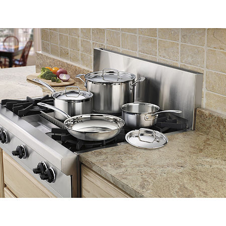 Cuisinart Pro Stainless Steel 7-pc. Cookware Set, One Size, Stainless Steel