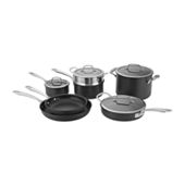 Oster 10-piece Nonstick Aluminum Cookware Set - Black and Gray Speckle -  9844577