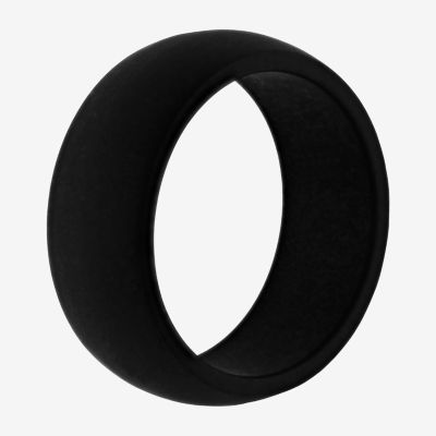 Mens 8MM Silicone Wedding Band