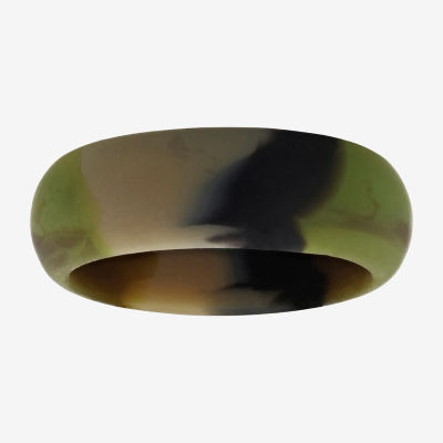 Camo Mens 8MM Silicone Wedding Band