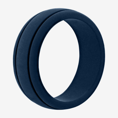 Mens 8MM Silicone Wedding Band