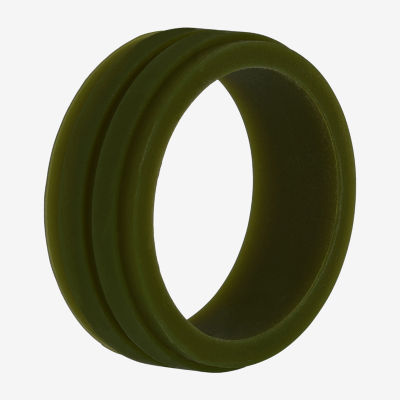 Mens 8MM Silicone Wedding Band