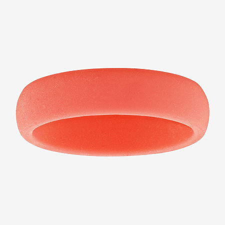 Modern Bride Womens 6mm Silicone Wedding Band In Transparent