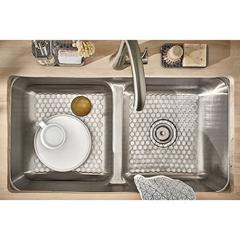 Spectrum Diversified Cora Large Kitchen Sink Mat, Color: Gray - JCPenney