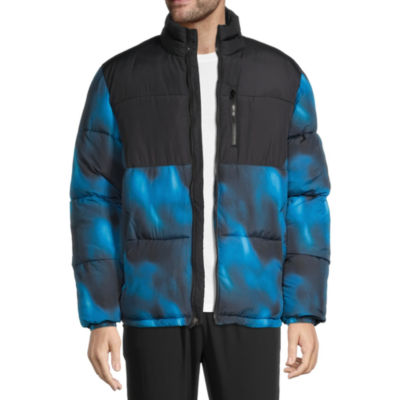 Xersion Jackets & Coats | Xersion Blue and Black Puffy Jacket M New!! Zper Pockets Polly Fill | Color: Black/Blue | Size: M | Lunabanuelos72's Closet