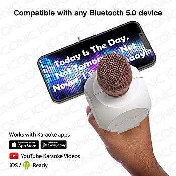 iTech Audio Bluetooth Wireless Speaker + Karaoke Microphone USB