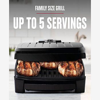 NEW George Foreman 4-Serving Removable Plate Electric Grill