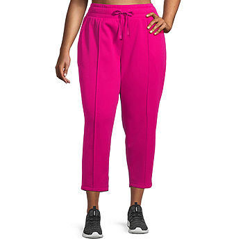 Xersion Therma Fleece Womens Mid Rise Plus Jogger Pant, Color: Brilliant  Fuchsia - JCPenney