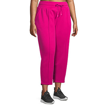 Women's Pink Comfort Fit Scuba Fabric Joggers.
