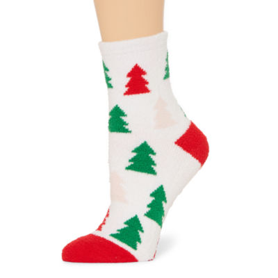 Mixit Cozy Holiday 1 Pair Crew Socks Womens