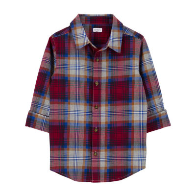 Carter's Little & Big Boys Long Sleeve Button-Down Shirt