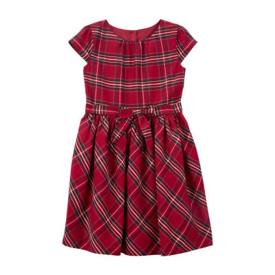 Carter's red and on sale black plaid dress