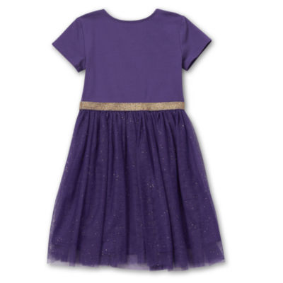 Disney Collection Little & Big Girls Short Sleeve Wish Tutu Dress
