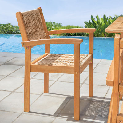 1 Pair Weather Resistant Patio Dining Chair