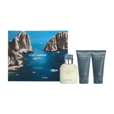 DOLCE GABBANA Light Blue Pour Homme Eau De Toilette 3 Pc Gift Set 149 Value MainPlace Mall