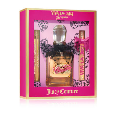 Juicy Couture Viva La Juicy Gold Couture 3.4 Oz Eau De Parfum 3-Pc Gift Set ($173 Value)