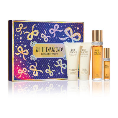 Elizabeth Taylor White Diamonds 3.3 Oz Eau De Toilette 4-Pc Gift Set ($122 Value)