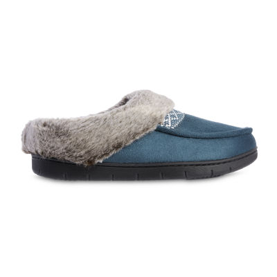 Isotoner Microsuede Square Womens Moccasin Slippers