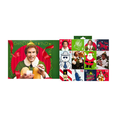Warner Bros Elf Advent Calendar 12 Pair Crew Socks Mens