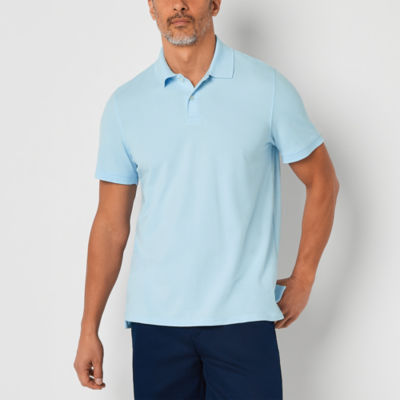 St. John's Bay Premium Stretch Mens Classic Fit Short Sleeve Polo Shirt
