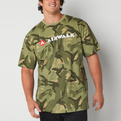 Airwalk Big and Tall Mens Crew Neck Short Sleeve Regular Fit Graphic T-Shirt