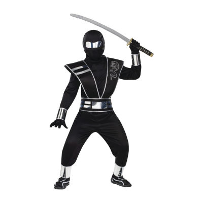 Boys Silver Mirror Ninja Costume