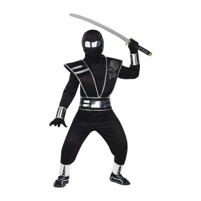 Little & Big  Boys Silver Mirror Ninja Costume