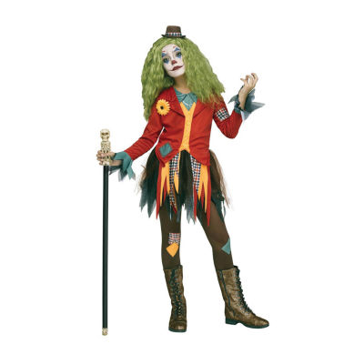 Little & Big  Girls Rowdy Clown Costume