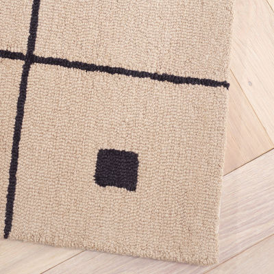 Martha Stewart Sofia Geometric Hand Tufted 36" X 60" Indoor Rectangular Accent Rug
