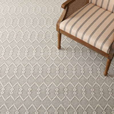 Martha Stewart Aria Bordered Loomed Indoor Rectangular Area Rug