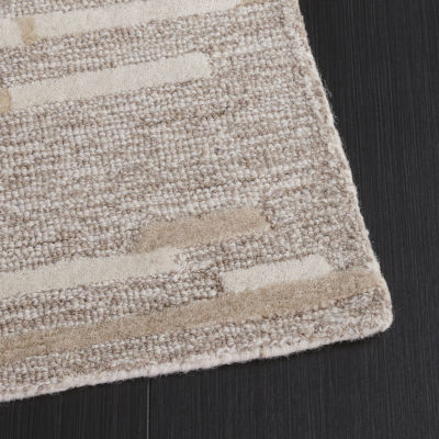 Martha Stewart Danica Stripe Hand Tufted Washable 36" X 60" Indoor Rectangular Accent Rug