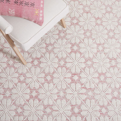 Martha Stewart Rana Floral Woven 27" X 96" Indoor Rectangular Runner