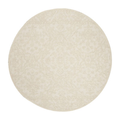 Martha Stewart Ella Medallion Hand Tufted 6' X 6' Indoor Round Area Rug