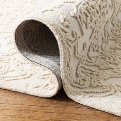 Martha Stewart Ella Medallion Hand Tufted 6' X 6' Indoor Round Area Rug