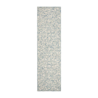 Martha Stewart Jada Floral Hand Tufted Washable 27" X 96" Indoor Rectangular Runner