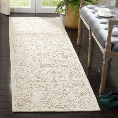 Martha Stewart Nora Medallion Hand Tufted Washable 27" X 96" Indoor Rectangular Runner